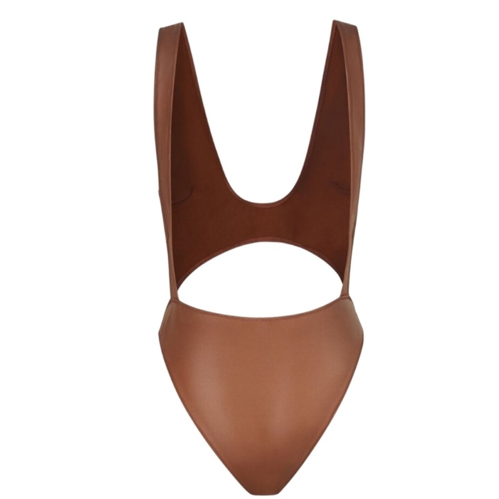 SKIMS  Wet Jersey Cutout One-Piece Bodysuit - Picture 2 of 9
